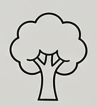 a tree with a white background.webp